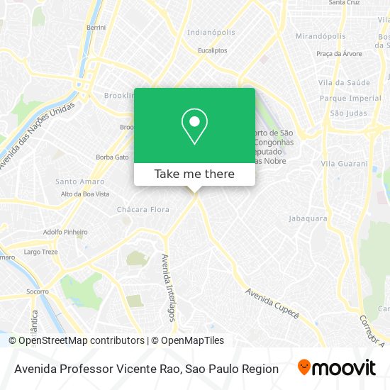 Avenida Professor Vicente Rao map