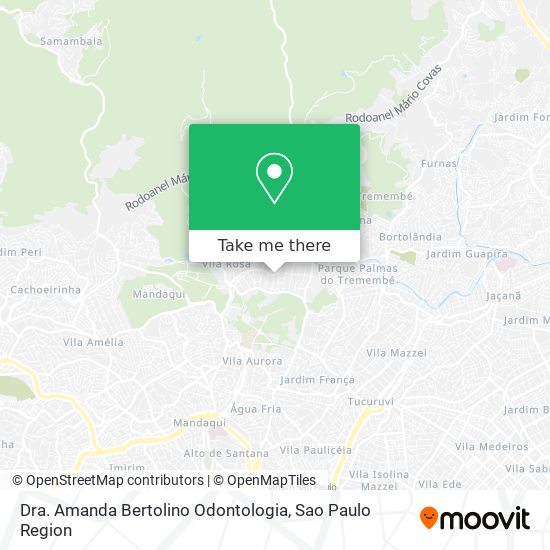 Dra. Amanda Bertolino Odontologia map
