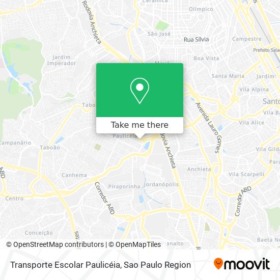 Mapa Transporte Escolar Paulicéia