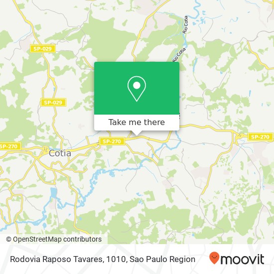 Rodovia Raposo Tavares, 1010 map
