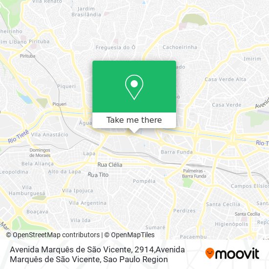 Avenida Marquês de São Vicente, 2914,Avenida Marquês de São Vicente map