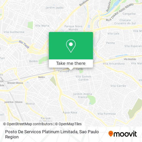 Posto De Servicos Platinum Limitada map