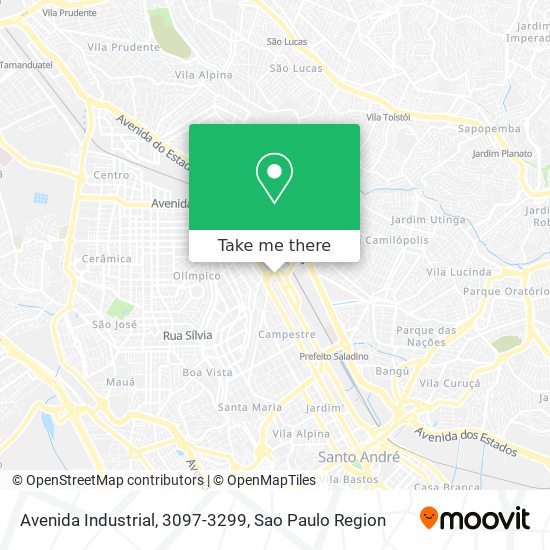 Mapa Avenida Industrial, 3097-3299