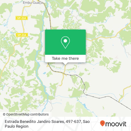 Estrada Benedito Jandiro Soares, 497-637 map