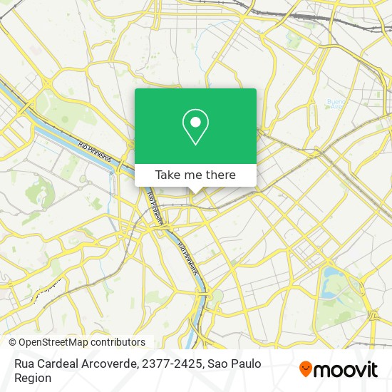 Mapa Rua Cardeal Arcoverde, 2377-2425