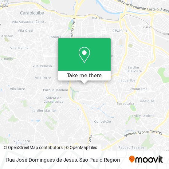 Mapa Rua José Domingues de Jesus