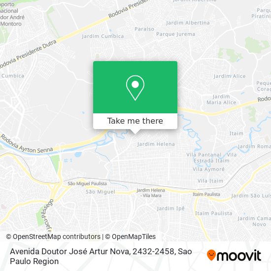 Avenida Doutor José Artur Nova, 2432-2458 map