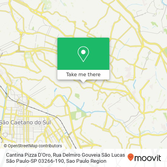 Cantina Pizza D'Oro, Rua Delmiro Gouveia São Lucas São Paulo-SP 03266-190 map