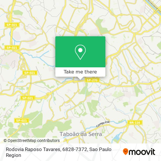 Rodovia Raposo Tavares, 6828-7372 map