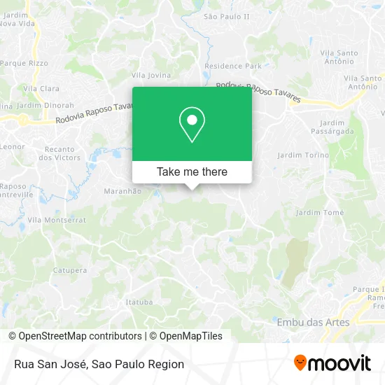 Rua San José map