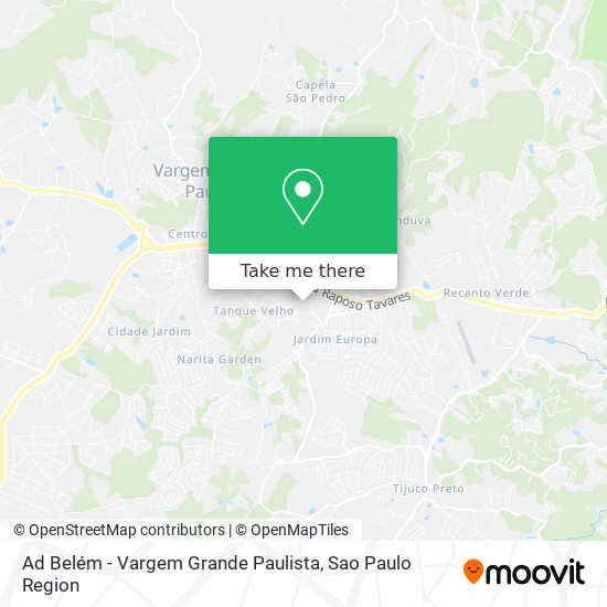 Ad Belém - Vargem Grande Paulista map