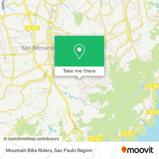 Mapa Mountain Bike Riders