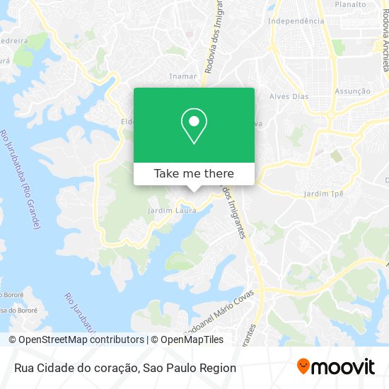 Rua Cidade do coração map