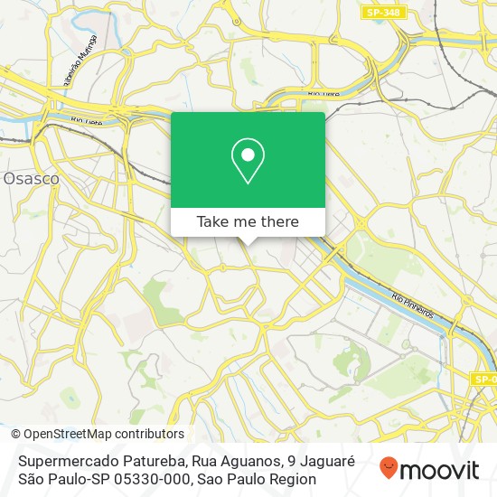 Supermercado Patureba, Rua Aguanos, 9 Jaguaré São Paulo-SP 05330-000 map