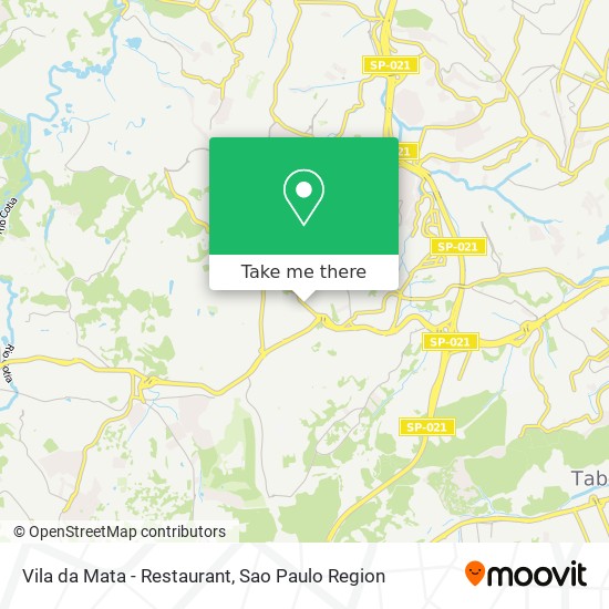 Vila da Mata - Restaurant map