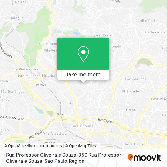 Mapa Rua Professor Oliveira e Souza, 350,Rua Professor Oliveira e Souza