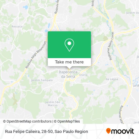 Mapa Rua Felipe Calieira, 28-50