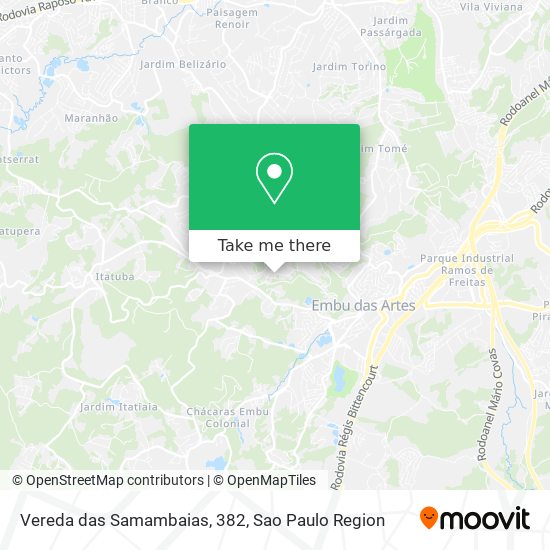 Vereda das Samambaias, 382 map