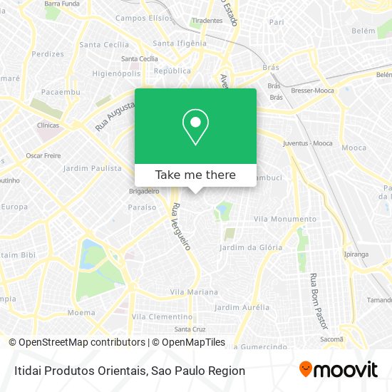 Itidai Produtos Orientais map
