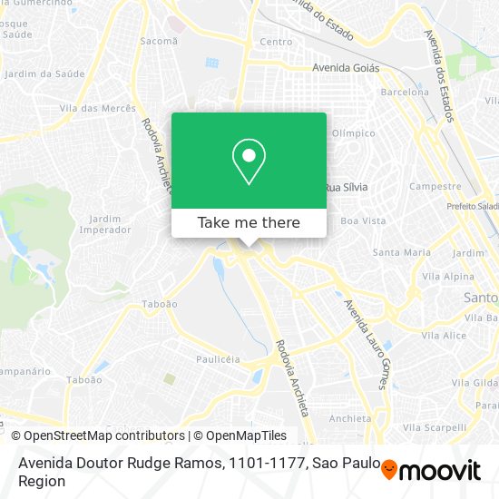 Avenida Doutor Rudge Ramos, 1101-1177 map