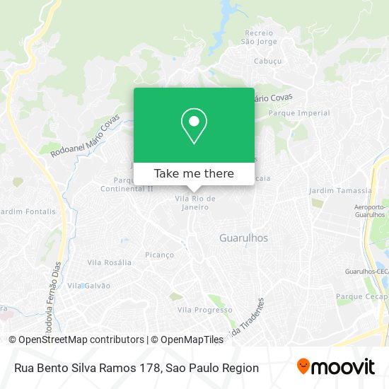 Mapa Rua Bento Silva Ramos 178