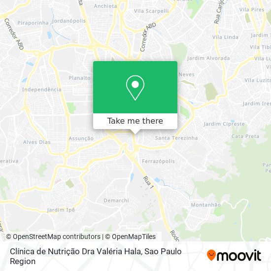 Clínica de Nutrição Dra Valéria Hala map