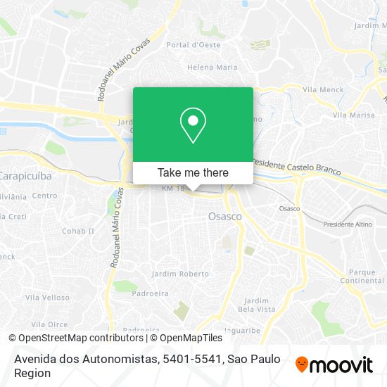 Avenida dos Autonomistas, 5401-5541 map