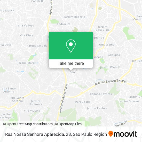 Rua Nossa Senhora Aparecida, 28 map