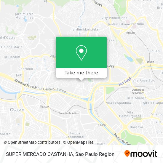 SUPER MERCADO CASTANHA map