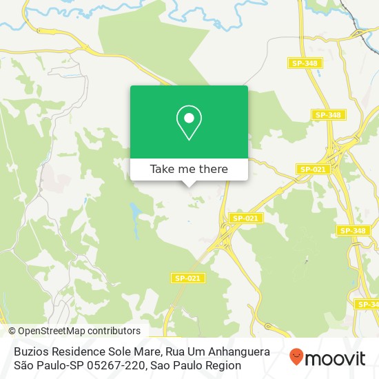 Mapa Buzios Residence Sole Mare, Rua Um Anhanguera São Paulo-SP 05267-220