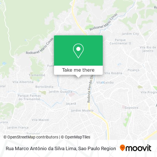 Rua Marco Antônio da Silva Lima map