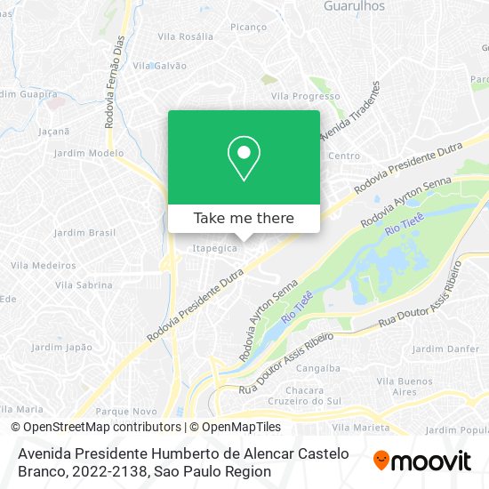 Avenida Presidente Humberto de Alencar Castelo Branco, 2022-2138 map