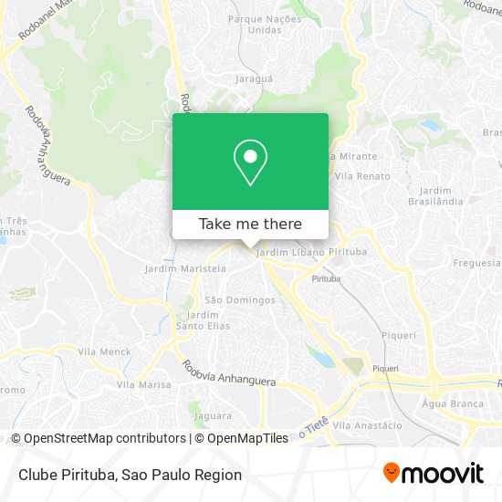 Clube Pirituba map