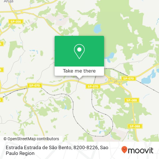 Mapa Estrada Estrada de São Bento, 8200-8226