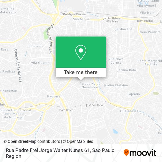 Rua Padre Frei Jorge Walter Nunes 61 map