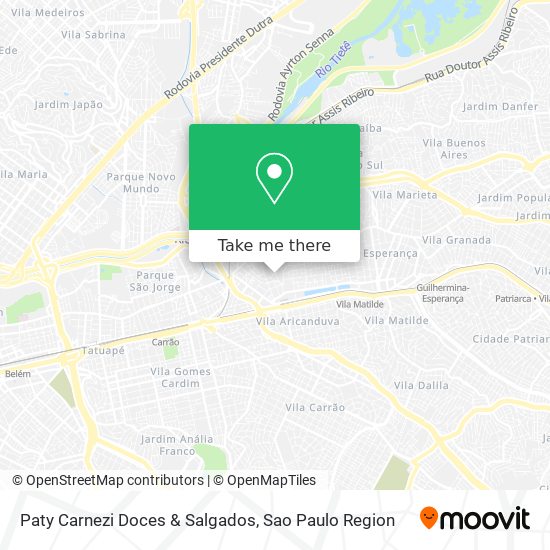 Paty Carnezi Doces & Salgados map