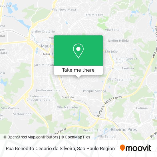 Rua Benedito Cesário da Silveira map