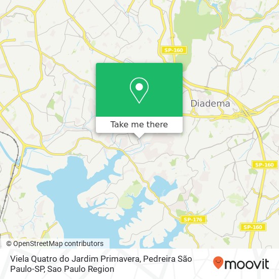 Viela Quatro do Jardim Primavera, Pedreira São Paulo-SP map