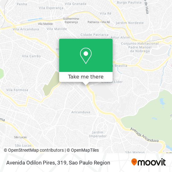 Mapa Avenida Odilon Pires, 319