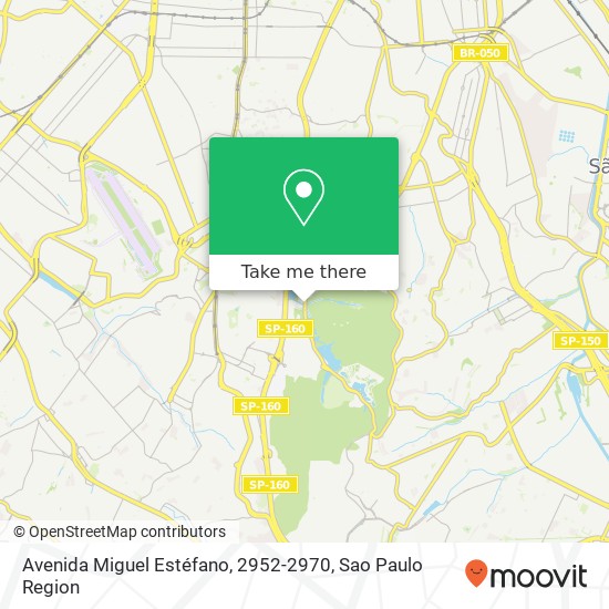 Mapa Avenida Miguel Estéfano, 2952-2970