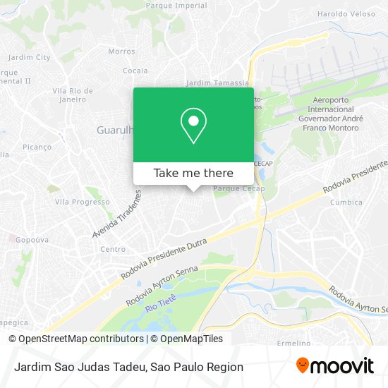 Mapa Jardim Sao Judas Tadeu