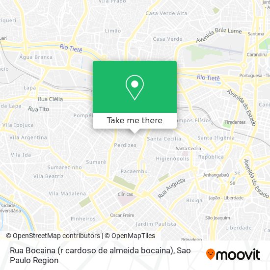 Rua Bocaina (r cardoso de almeida bocaina) map