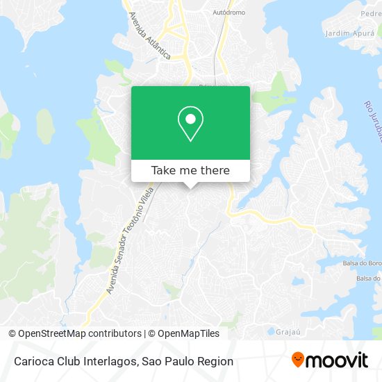 Carioca Club Interlagos map