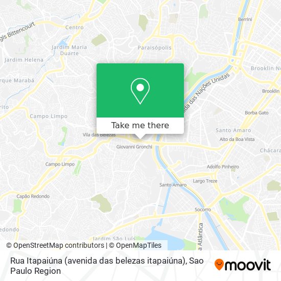 Rua Itapaiúna (avenida das belezas itapaiúna) map
