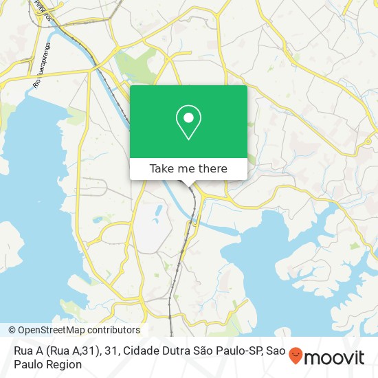 Mapa Rua A (Rua A,31), 31, Cidade Dutra São Paulo-SP