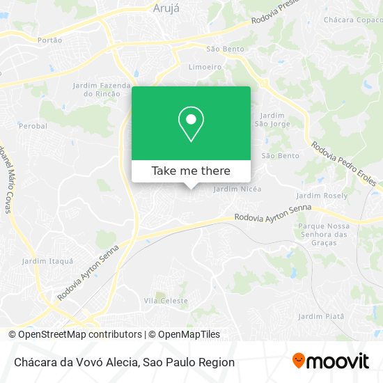 Chácara da Vovó Alecia map