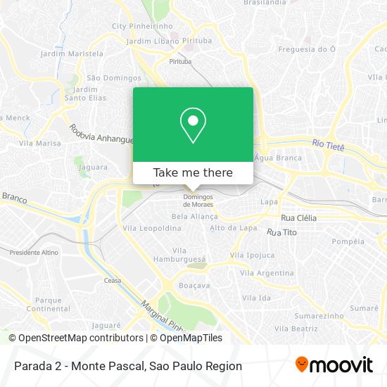 Parada 2 - Monte Pascal map