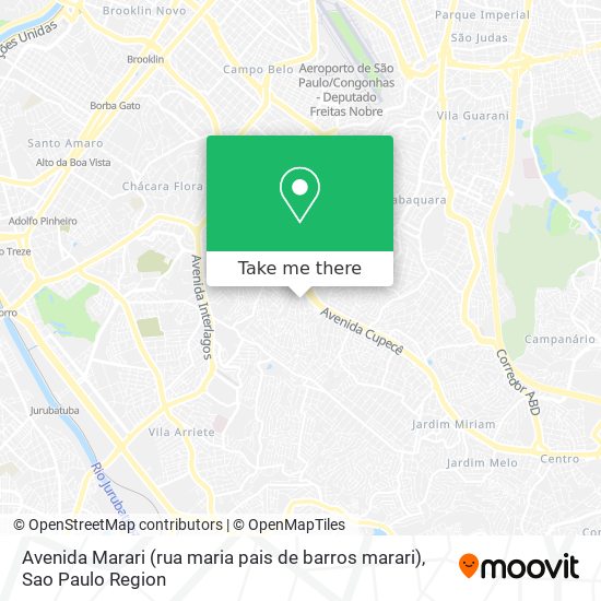Mapa Avenida Marari (rua maria pais de barros marari)