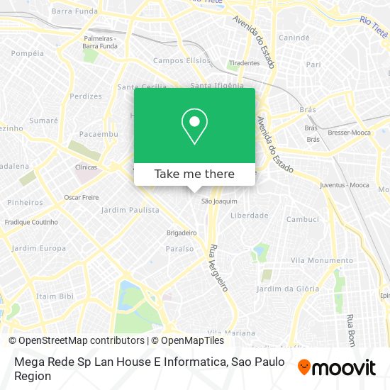 Mega Rede Sp Lan House E Informatica map