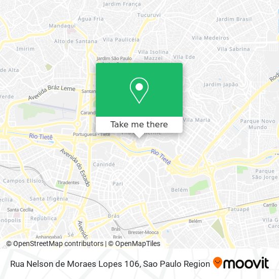 Mapa Rua Nelson de Moraes Lopes 106